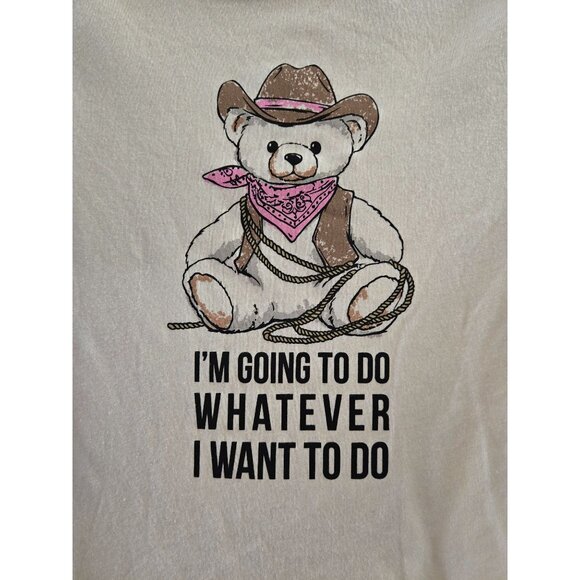 NWT "Whatever I Want" Juniors Graphic Tee with Short Sleeves Size XXS - Picture 3 of 4